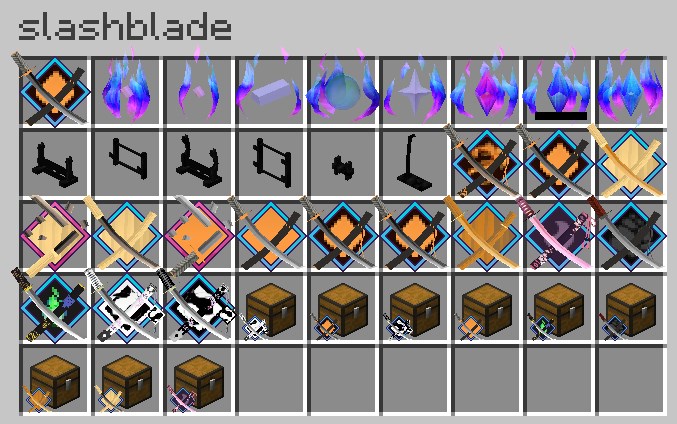 「SlashBlade」MODの武器が追加