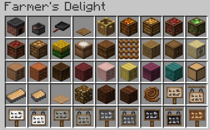 料理＆農業MOD「Farmer's Delight」で使用できるアイテム１