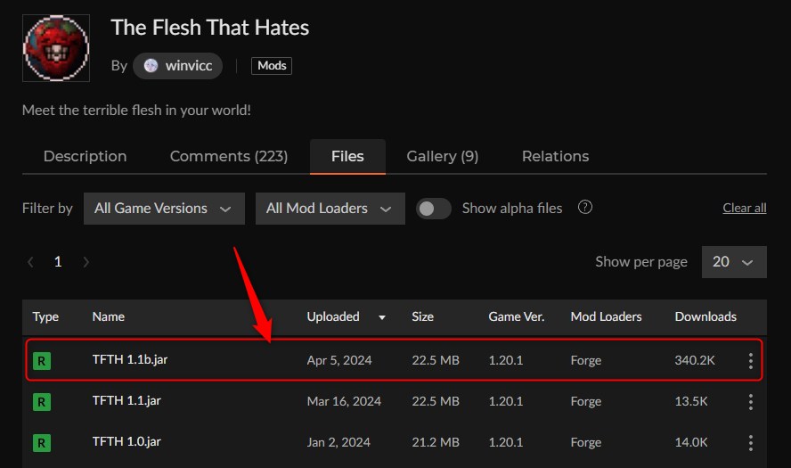 「The Flesh That Hates」にアクセス