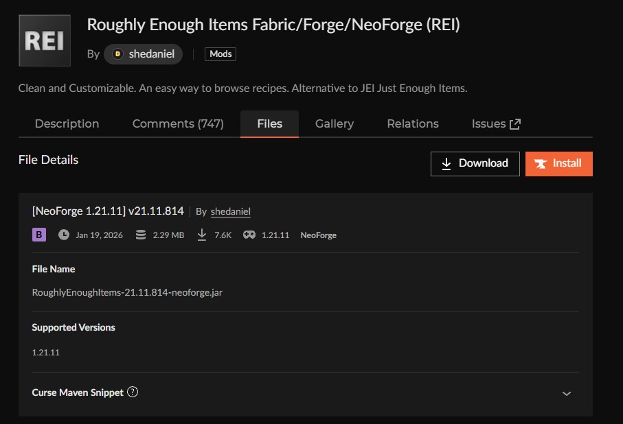 「Install」をクリック