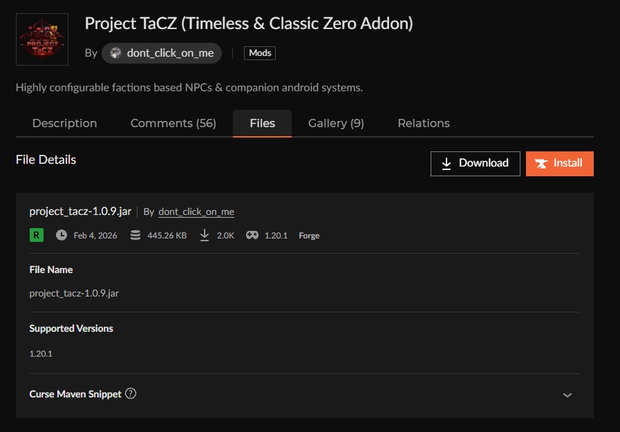 「Install」をクリック