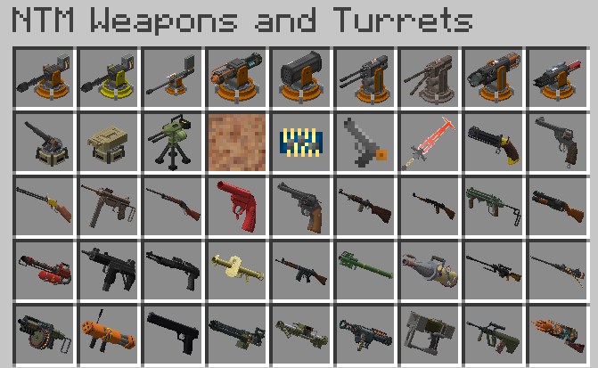 ゲリラMOD「HBM's Nuclear Tech Mod」のに武器①