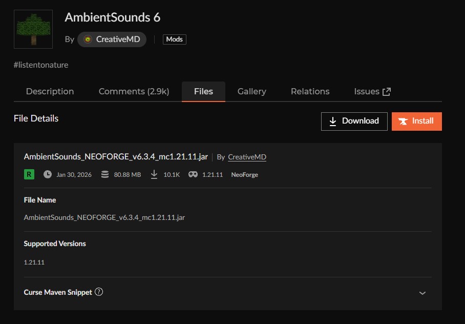 「Install」をクリック