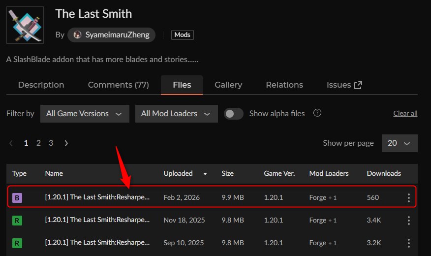 抜刀剣MOD「The Last Smith」1