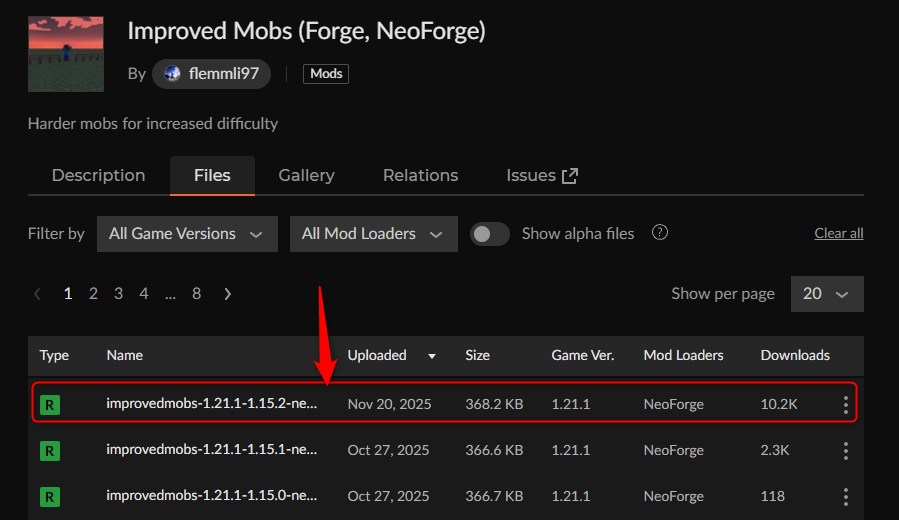 敵強化MOD「Improved Mobs」1