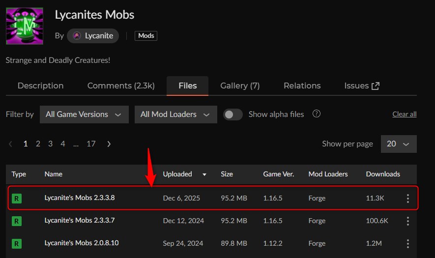 敵強化MOD「Lycanites Mobs」1