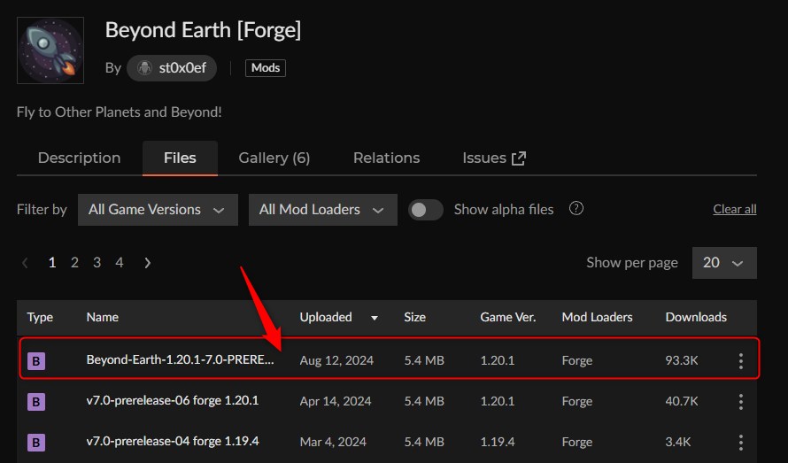 宇宙MOD「Beyond Earth」の入れ方1