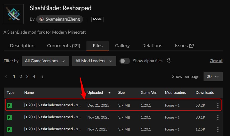和風MOD「SlashBlade: Resharped」の入れ方1
