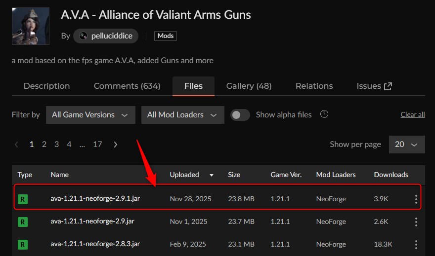 銃MOD「A.V.A - Alliance of Valiant Arms Guns」の入れ方1