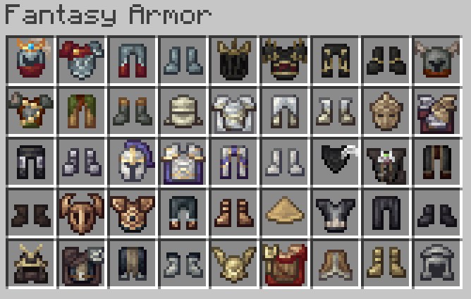 防具追加MOD「Fantasy Armor」の防具2