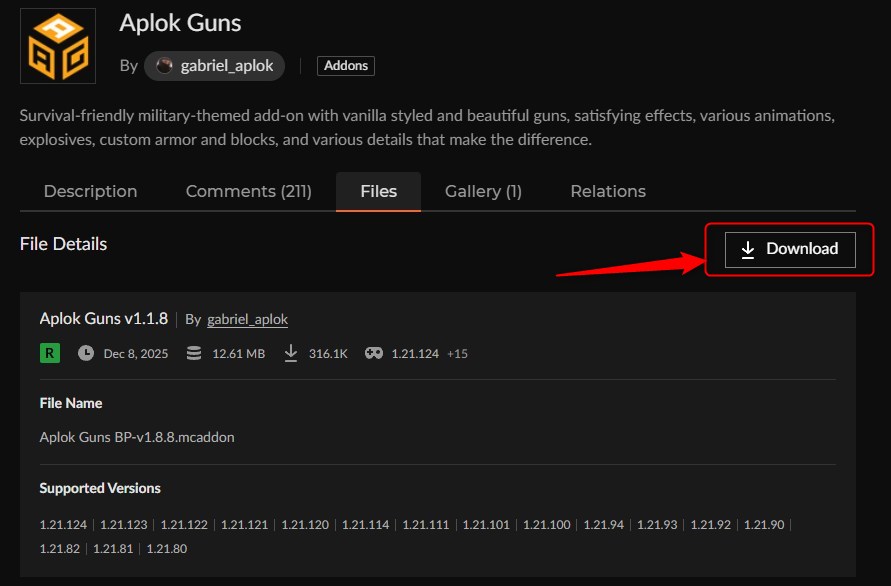 銃アドオン「Aplok Guns」の入れ方2