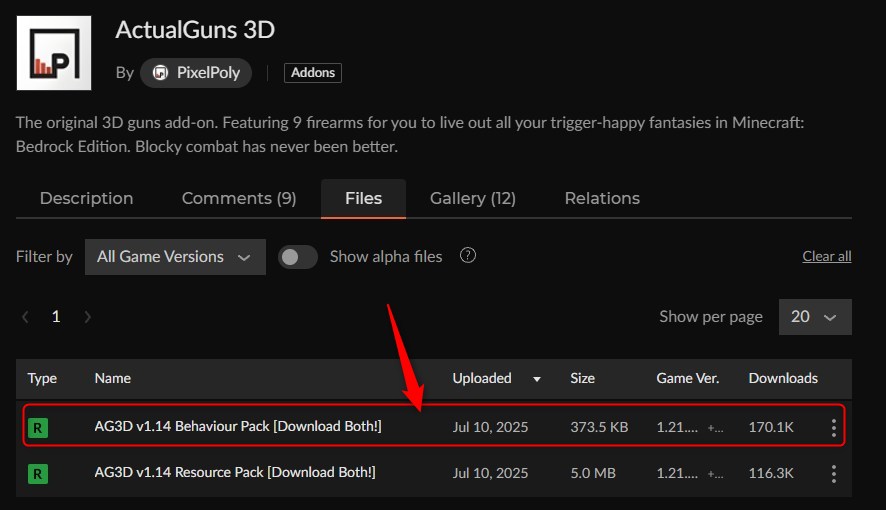 銃アドオン「ActualGuns 3D」の入れ方3