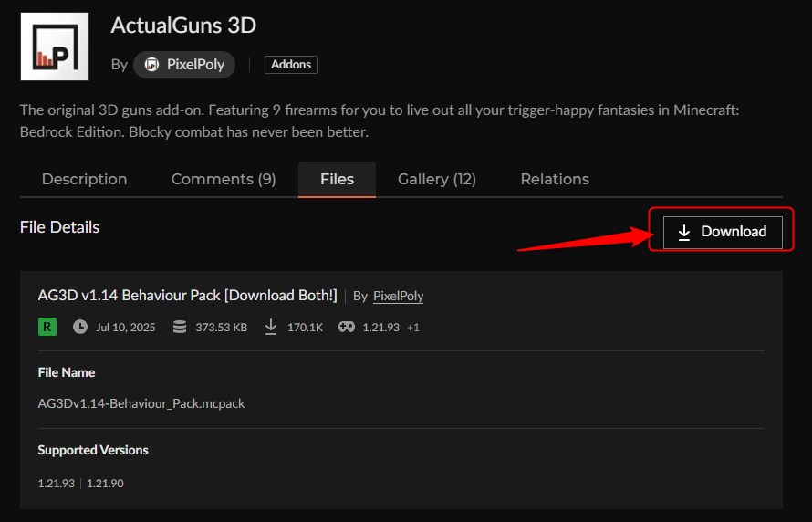 銃アドオン「ActualGuns 3D」の入れ方4