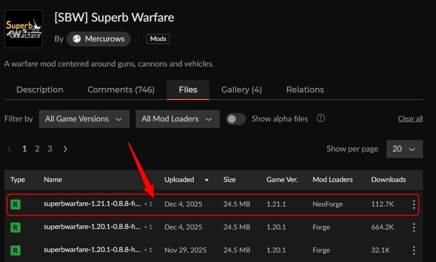 戦車MOD「Superb Warfare」の入れ方1