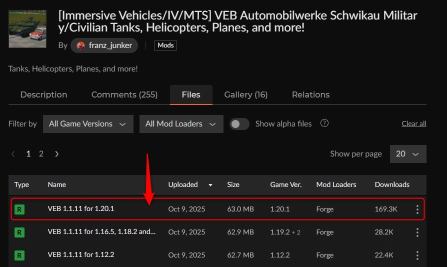戦車MOD「VEB Automobilwerke Schwikau」の入れ方1