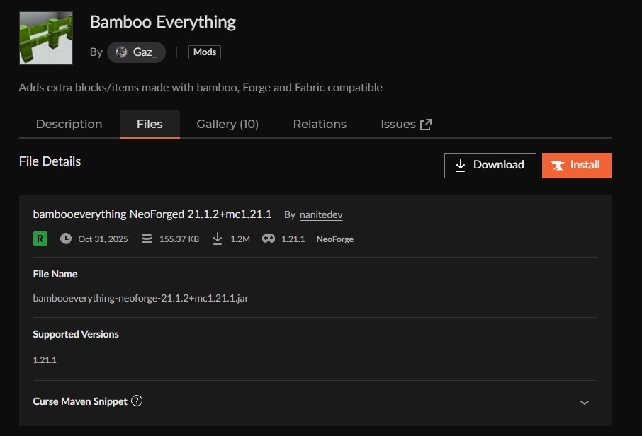 竹MOD「Bamboo Everything」の入れ方2