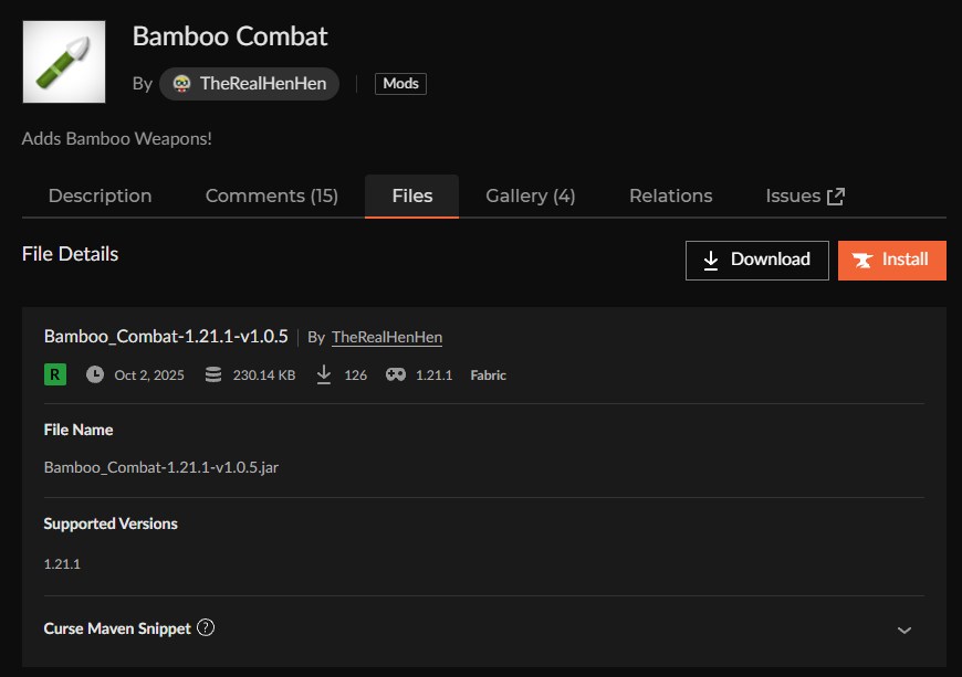 竹MOD「Bamboo Combat」の入れ方2