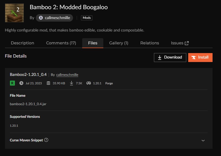竹MOD「Bamboo 2: Modded Boogaloo」の入れ方2