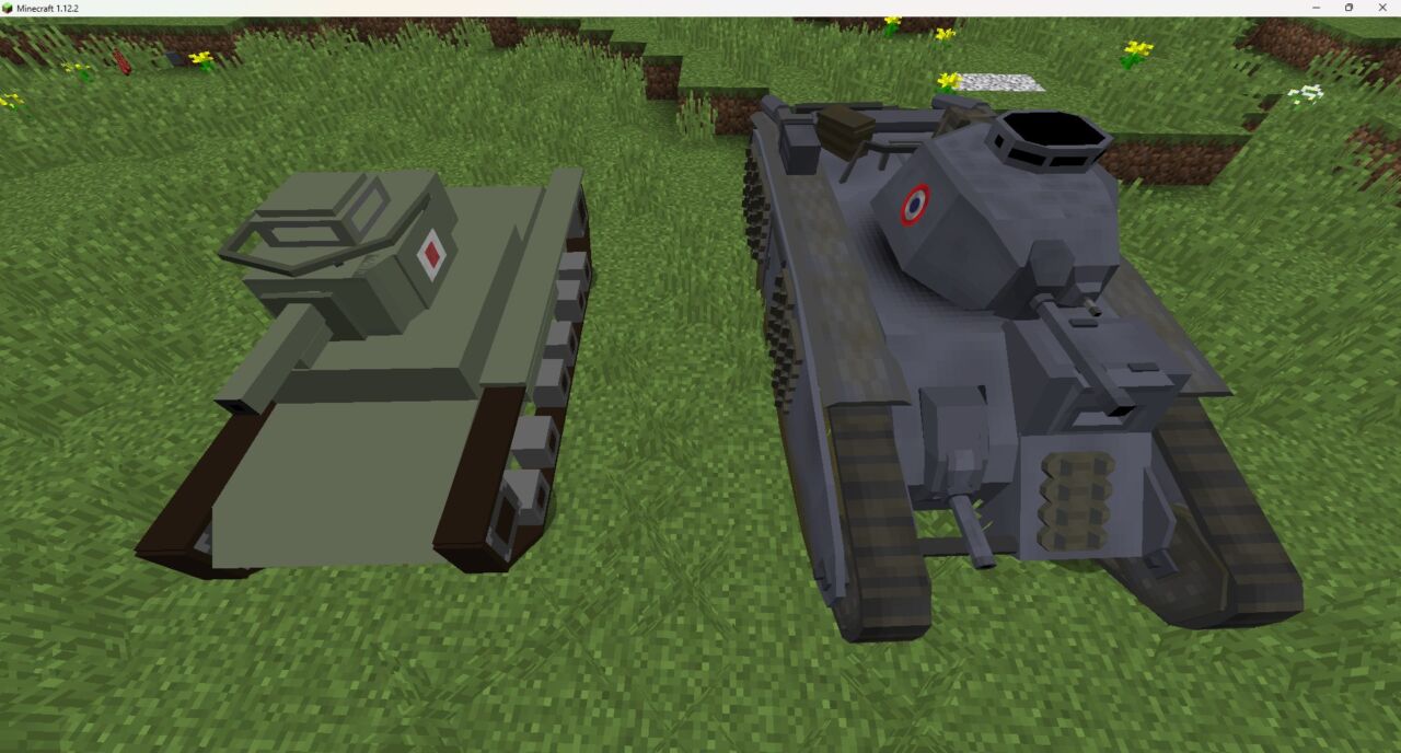 戦車MOD「WW2 Pack for Flan's Mod」の戦車1