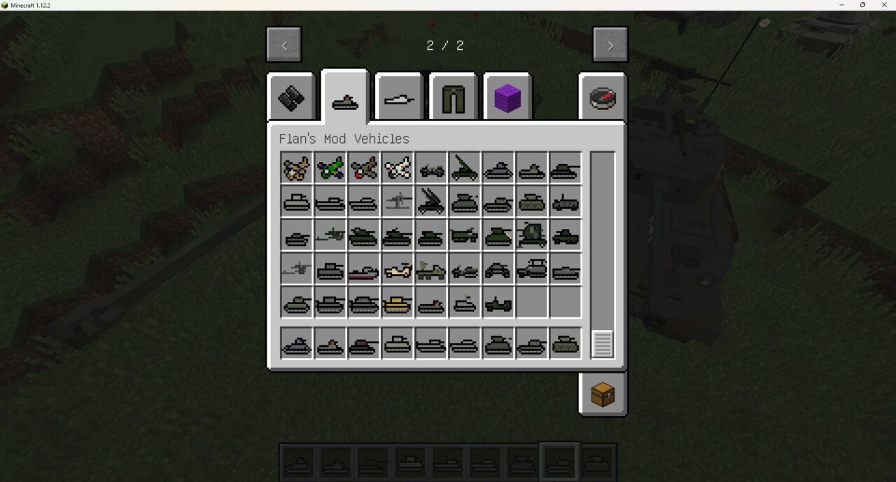 「WW2 Pack for Flan's Mod」の動作確認