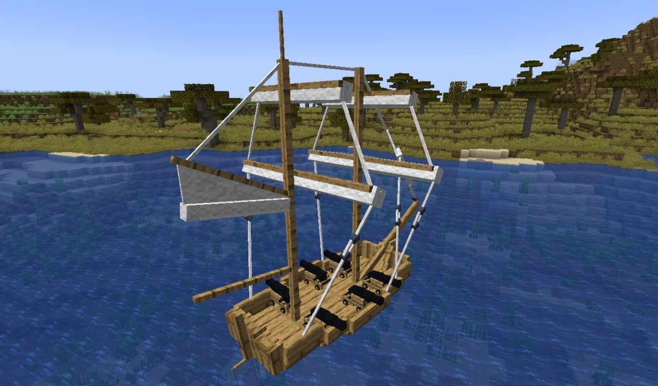 【マイクラ】船MOD「Small Ships」