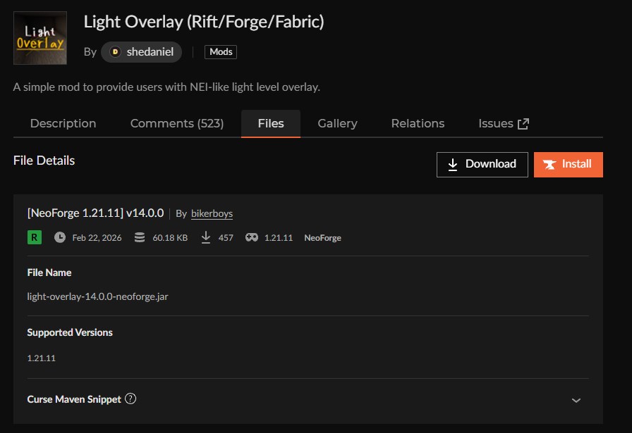 湧き潰しMOD「Light Overlay」の入れ方2