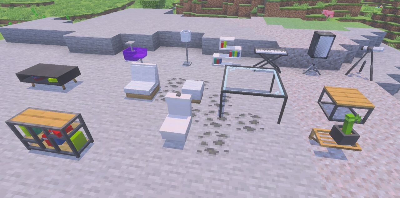 【マイクラ統合版】家具アドオン「Modern Furniture(+750 BLOCKS)」