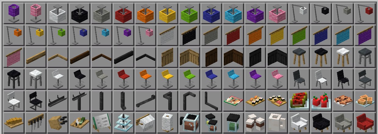 家具アドオン「Modern Furniture(+750 BLOCKS)」の家具2