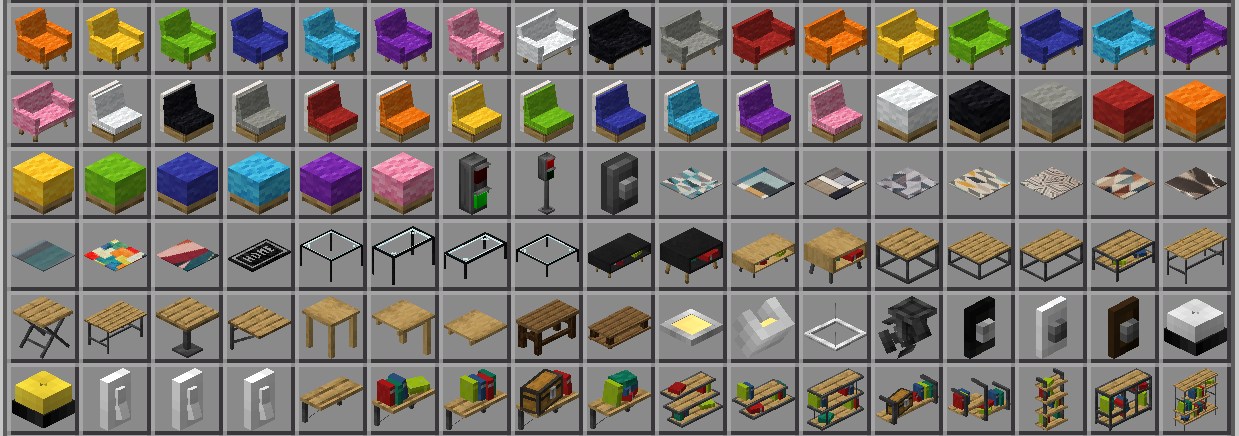 家具アドオン「Modern Furniture(+750 BLOCKS)」の家具3