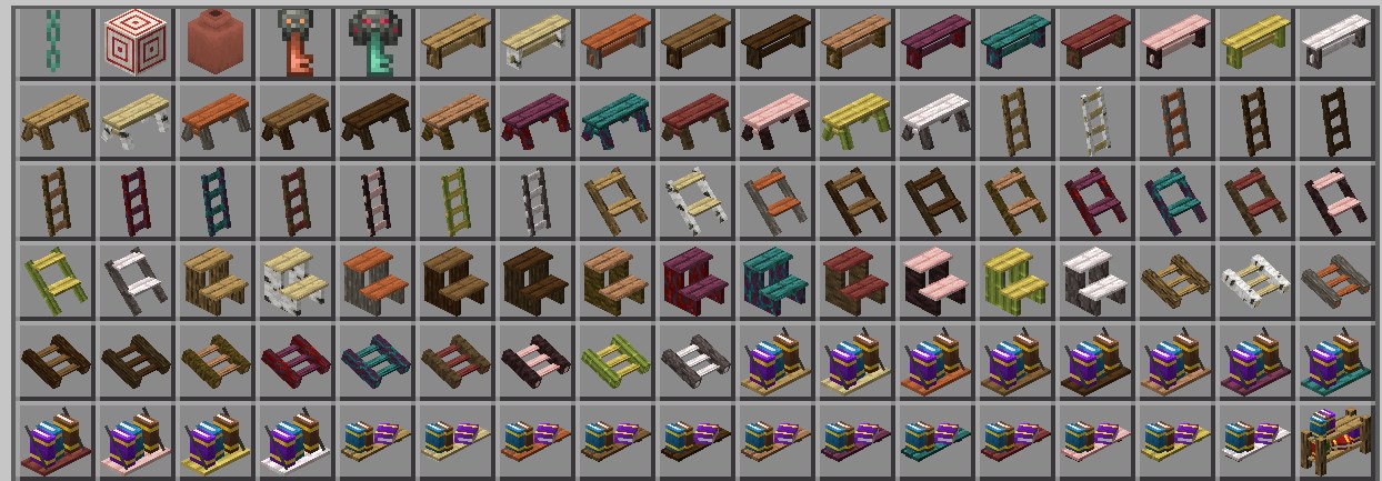 家具アドオン「Feudal Furniture(+800 BLOCKS)」の家具1