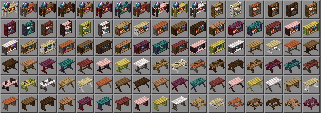 家具アドオン「Feudal Furniture(+800 BLOCKS)」の家具2