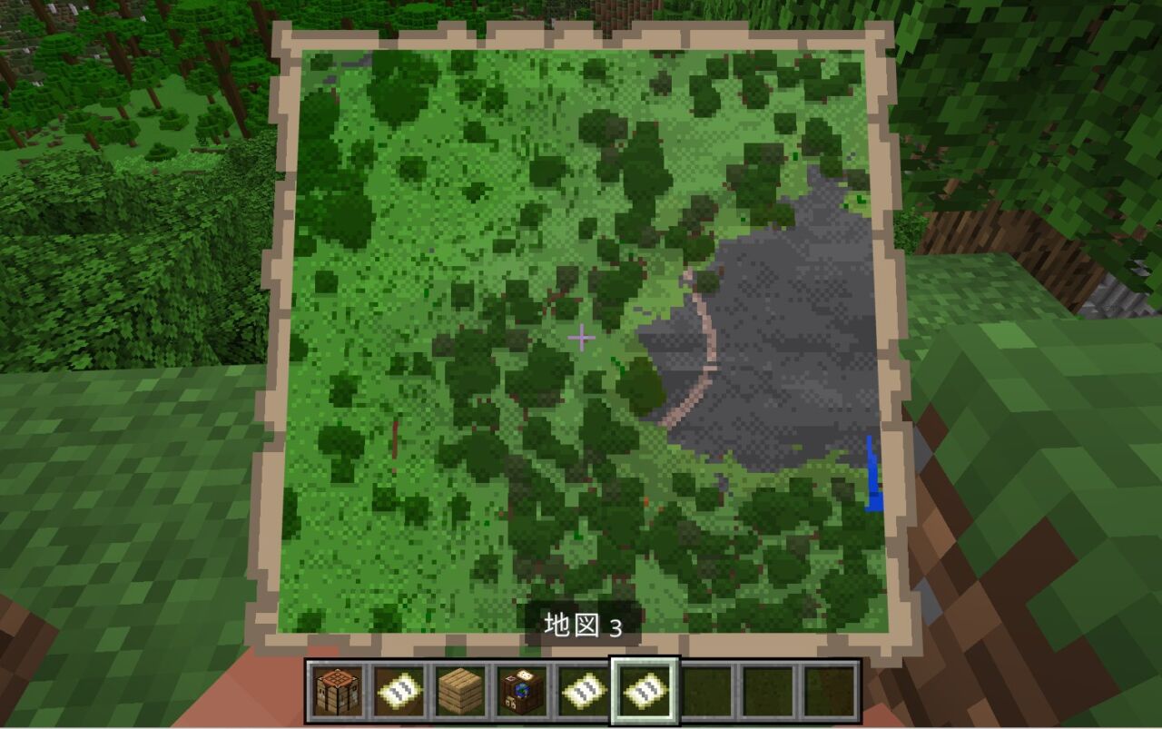 一度地図を手に持って使用