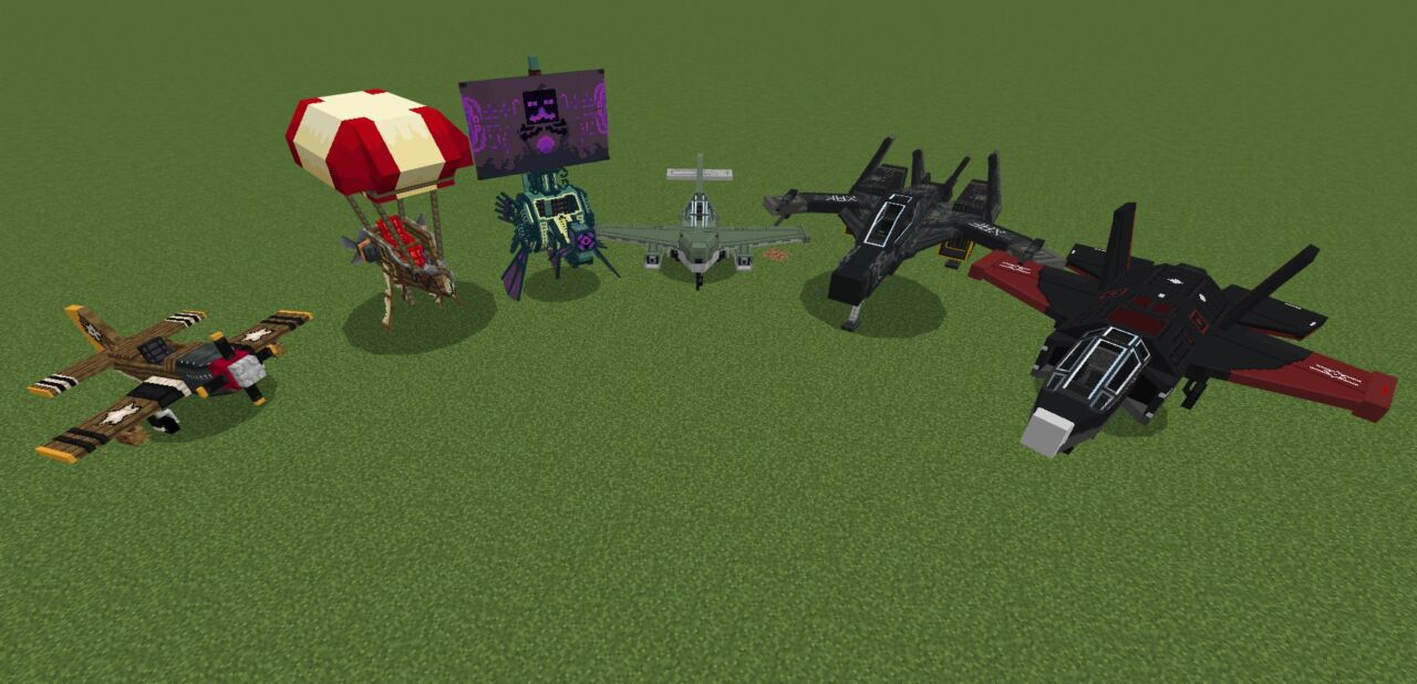 【マイクラ統合版】飛行機アドオン「FlyerWork Vanilla Aircraft & Plane Addon」