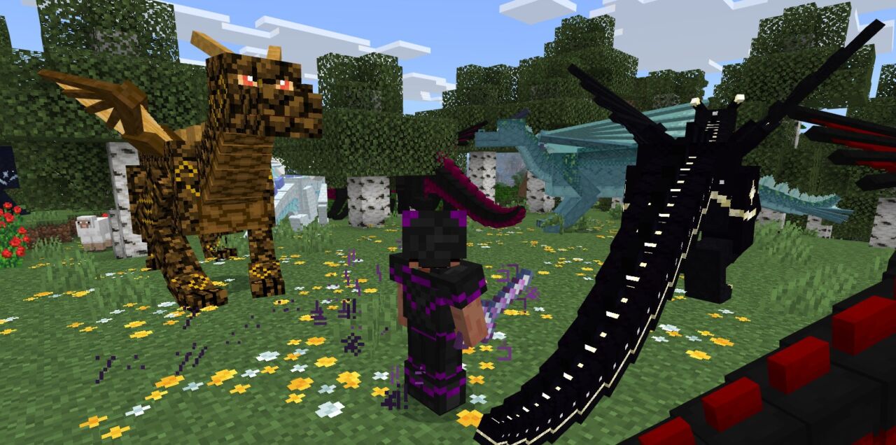 【マイクラ統合版】ドラゴンアドオン「Dragon Mounts 2」