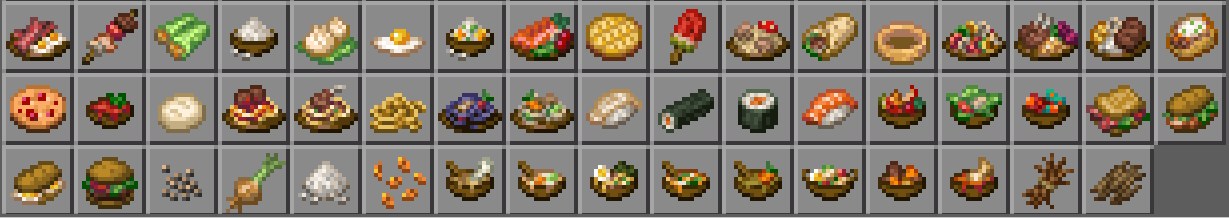 料理アドオン「Farmer's Delight Bedrock」の料理2