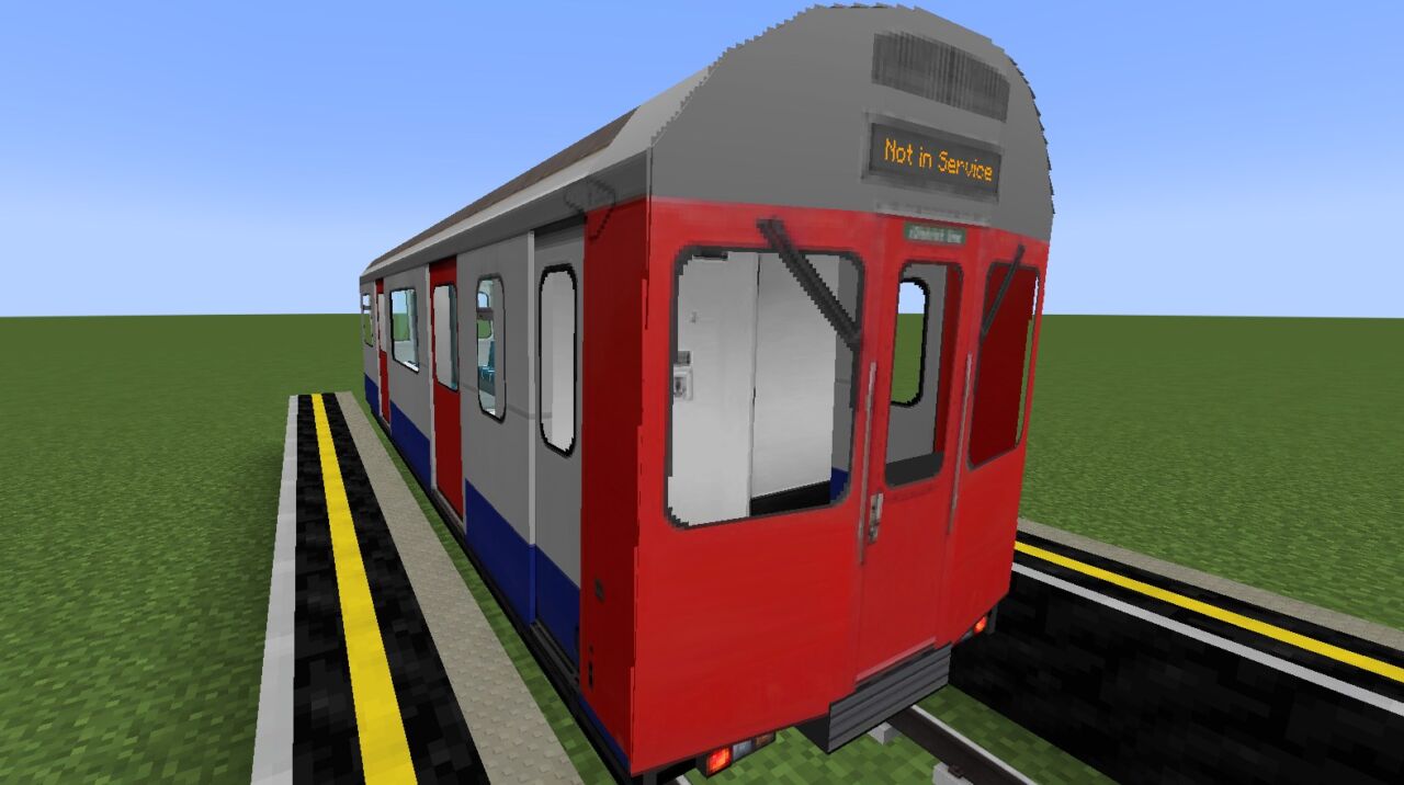鉄道MOD「Minecraft Transit Railway」の電車