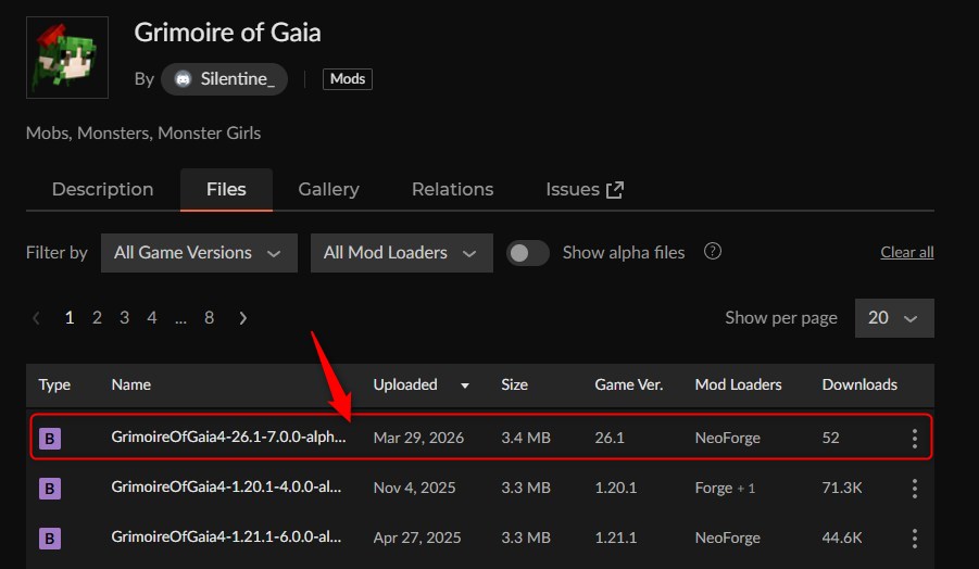 美少女MOD「Grimoire of Gaia」の入れ方1