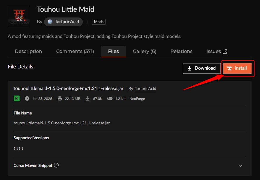 美少女MOD「Touhou Little Maid」の入れ方2