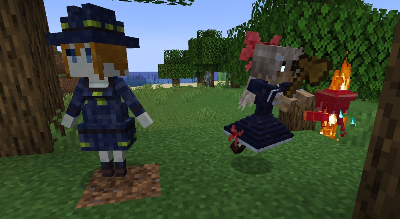 美少女MOD「Hostile Mobs and Girls (HMaG)」の特徴１