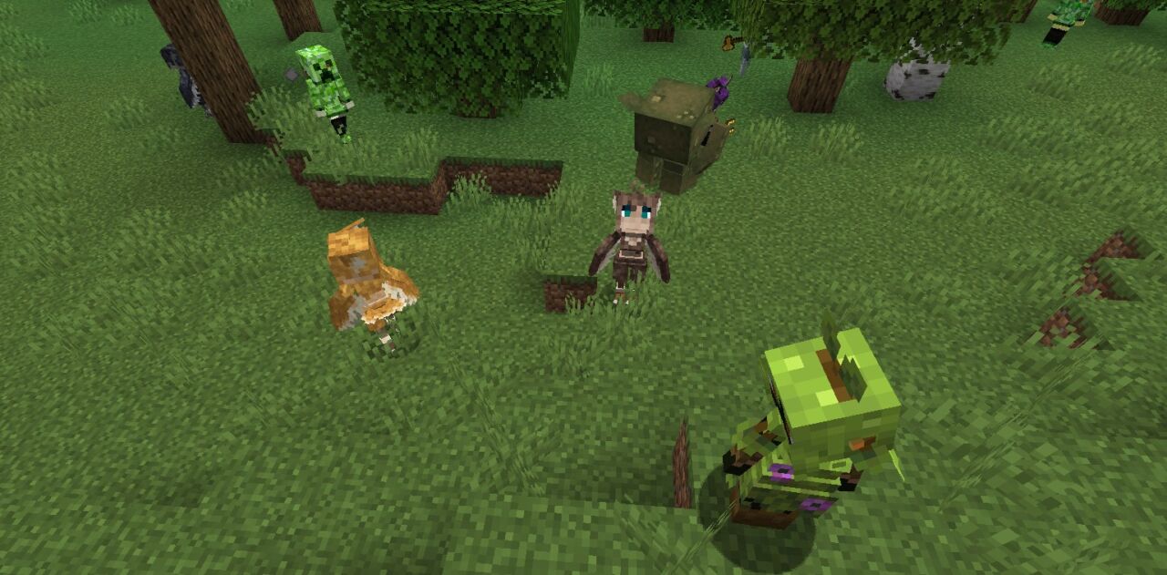 【マイクラ】美少女MOD「Hostile Mobs and Girls (HMaG)」