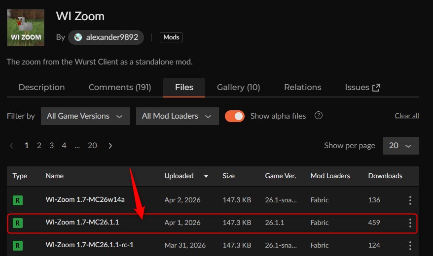 ズームMOD「WI Zoom」の入れ方1