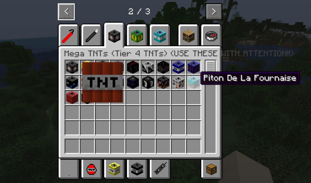 「Mega TNT Mod」の動作確認