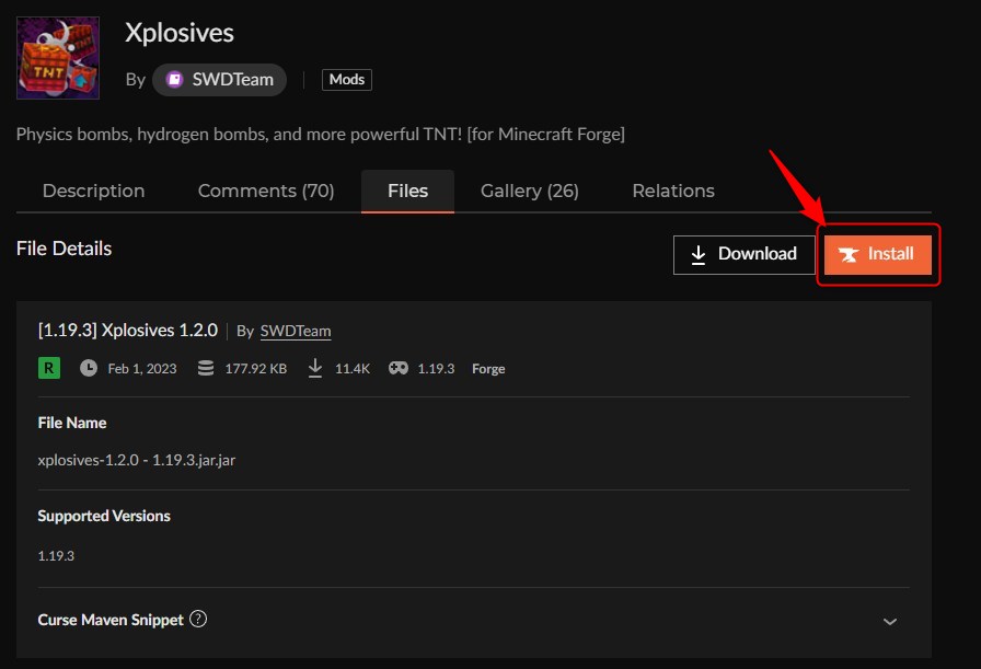 火薬MOD「Xplosives」の入れ方2