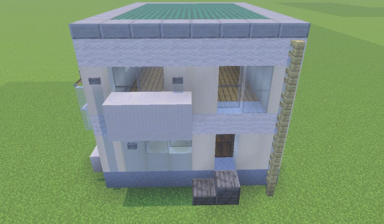 マイクラで作るおしゃれなモダンハウス1
