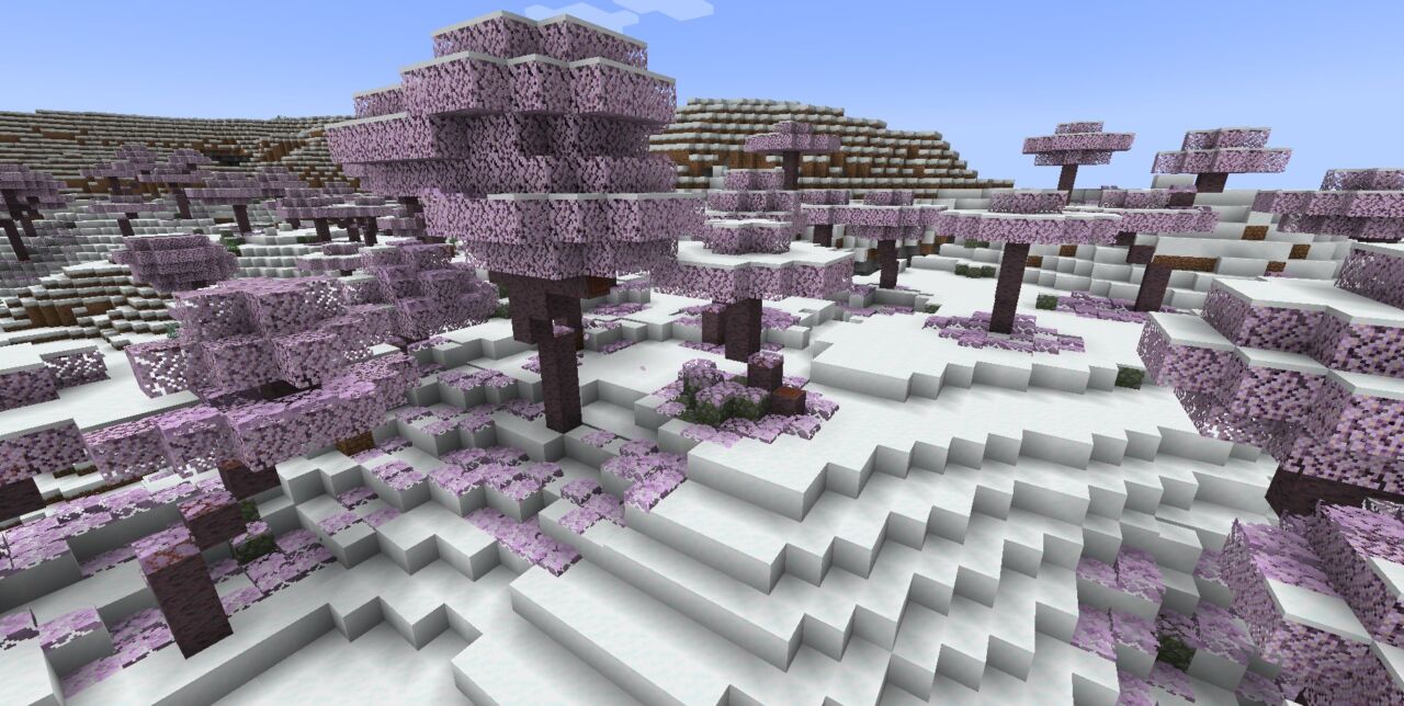 【マイクラ】桜MOD「Cherry Blossom Grotto」
