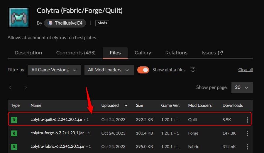 エリトラMOD「Colytra」の入れ方1