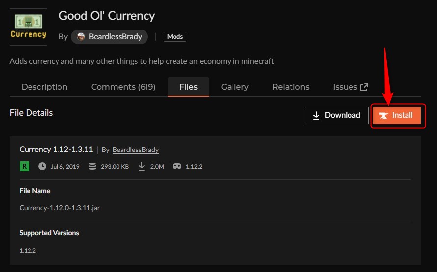 お金MOD「Good Ol' Currency」の入れ方2