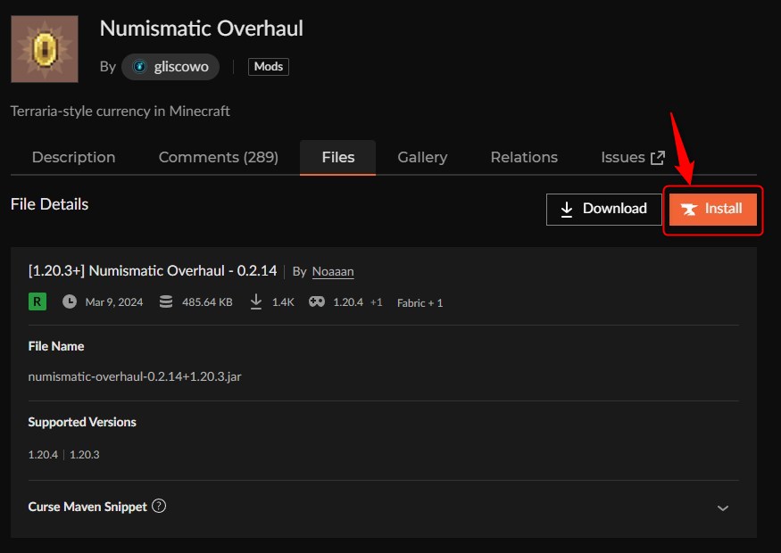 お金MOD「Numismatic Overhaul」の入れ方2