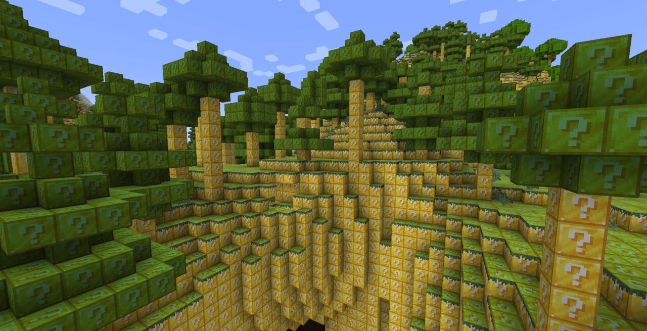 ラッキーブロックMOD「Lucky Block Only World Mod」の特徴1
