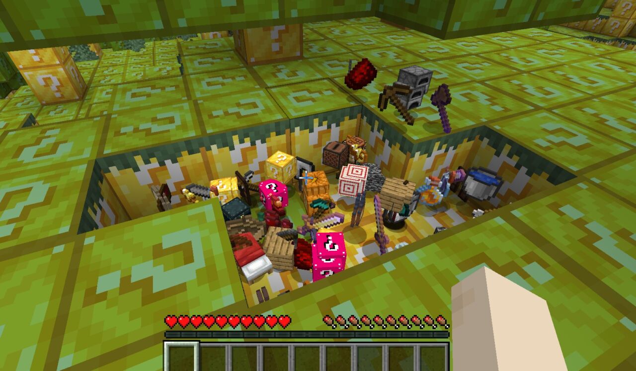 ラッキーブロックMOD「Lucky Block Only World Mod」の特徴4